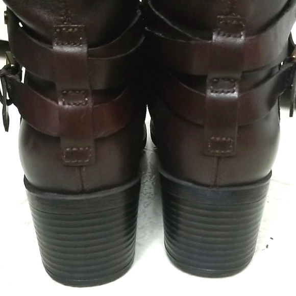 [Like New] BANDOLINO brown leather dursal boots - Picture 5 of 8